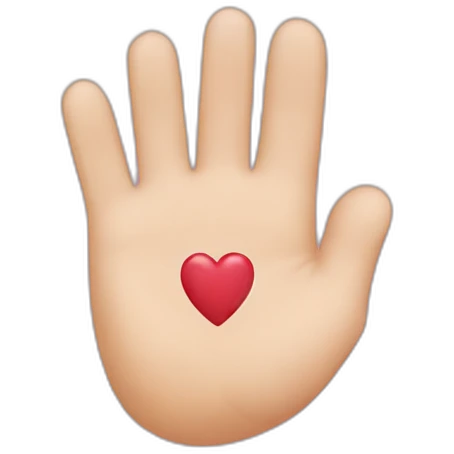 Korean finger heart emoji