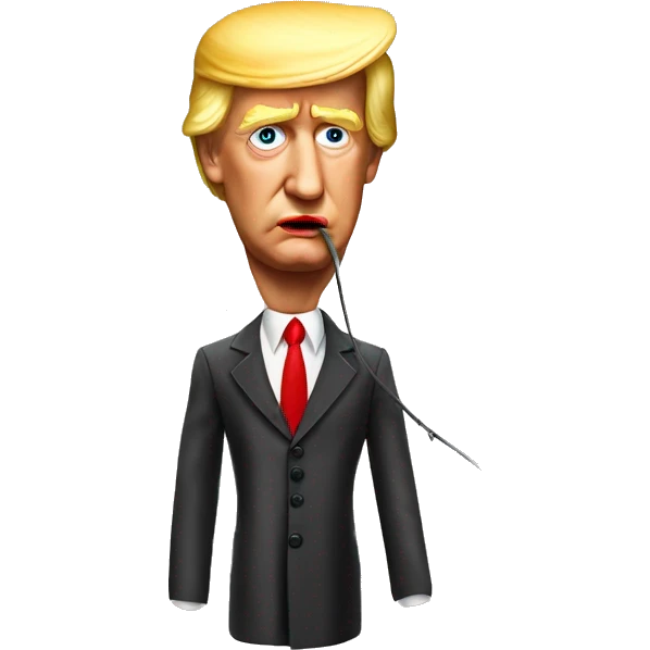  Donald Trump marionette long nose emoji