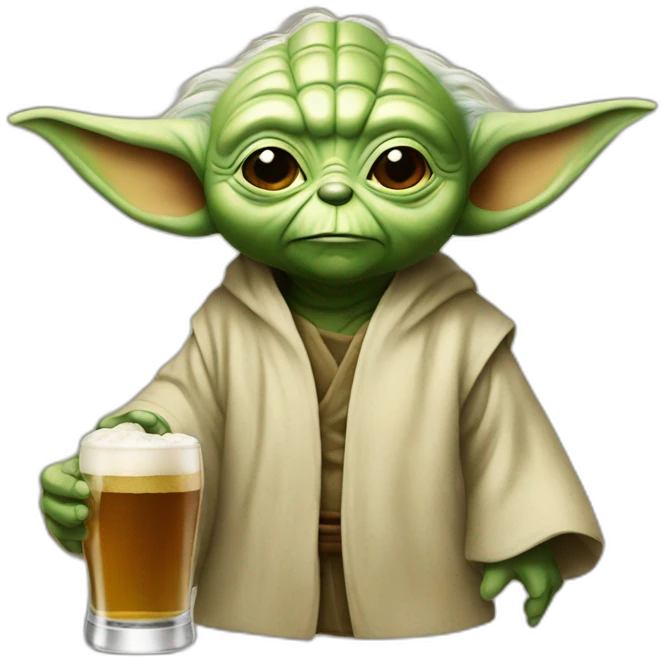 Yoda beer emoji