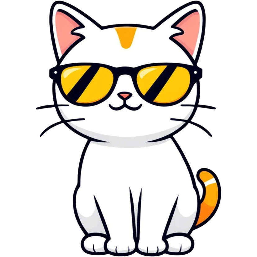 cat wearing sunglasses emoji