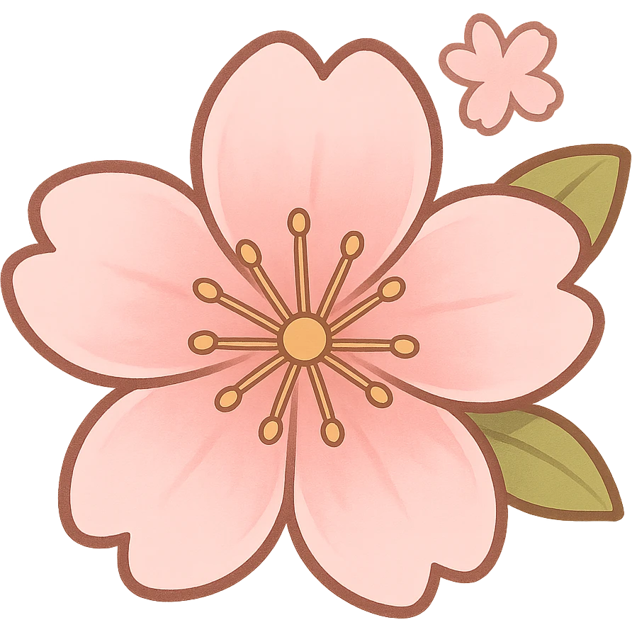 sakura cherry blossom flower, remove background emoji
