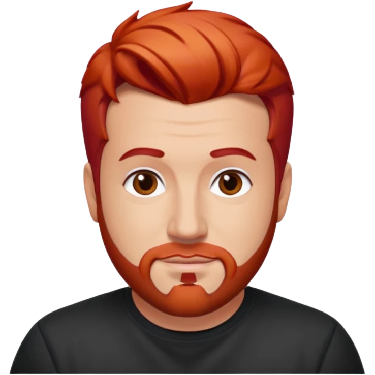 Joey Fatone with red hair emoji