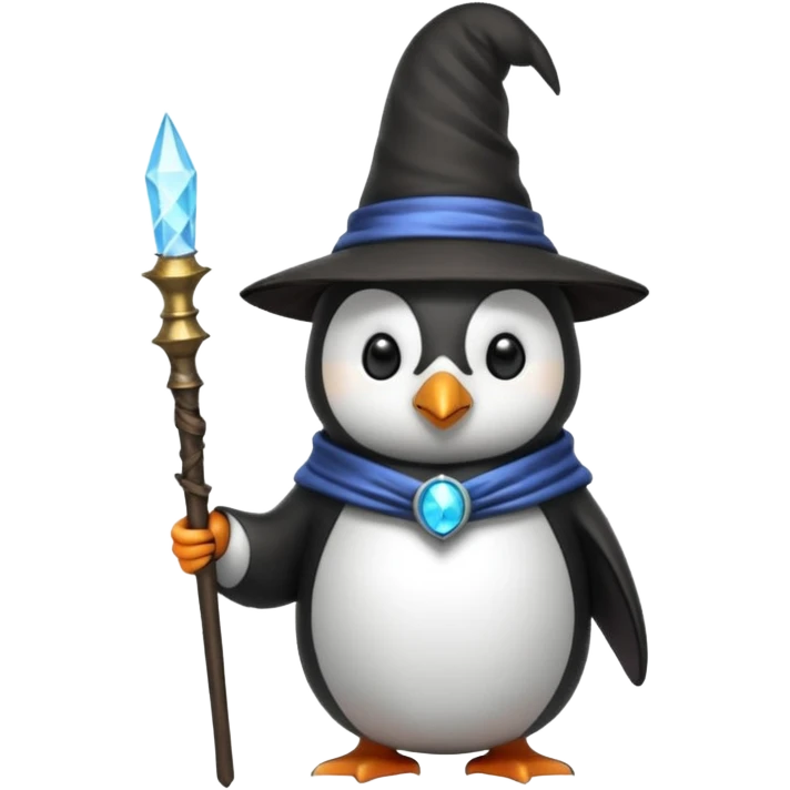 Penguin Wizard emoji