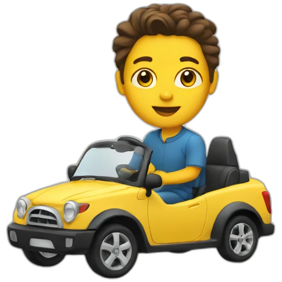Driving a car emoji