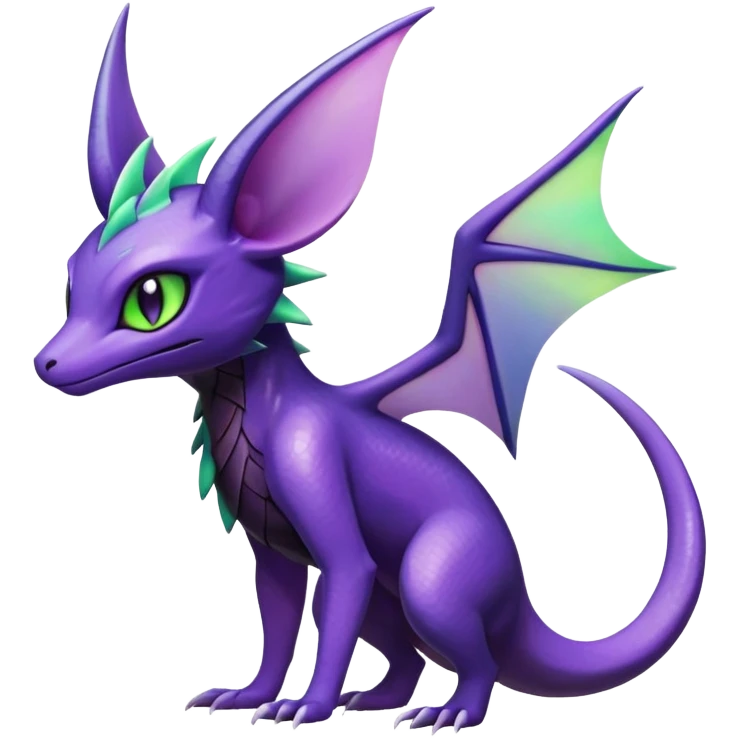 Shiny Salandit-Noivern-Espeon-Hybrid (Full body) emoji
