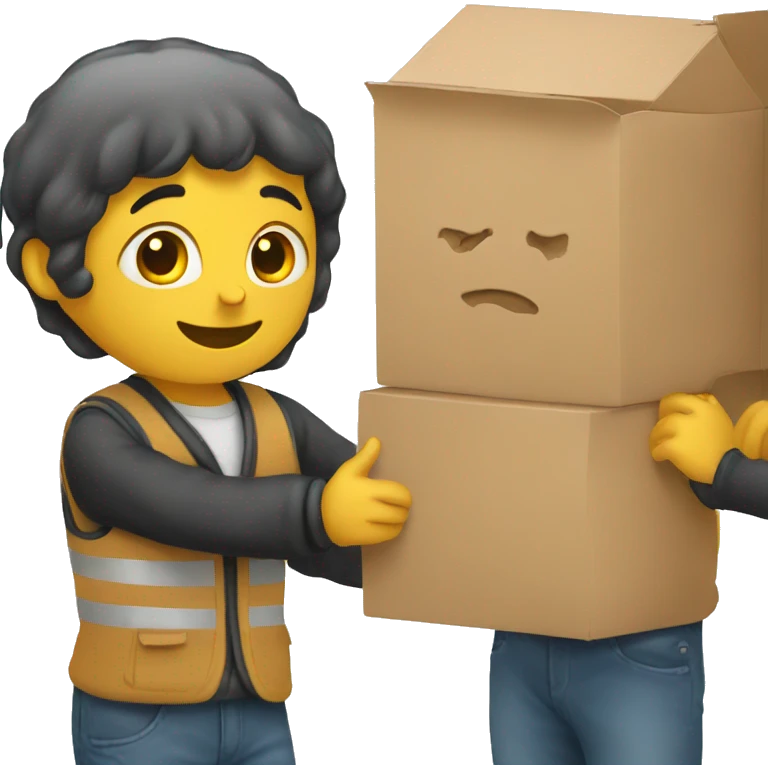 person collect box emoji