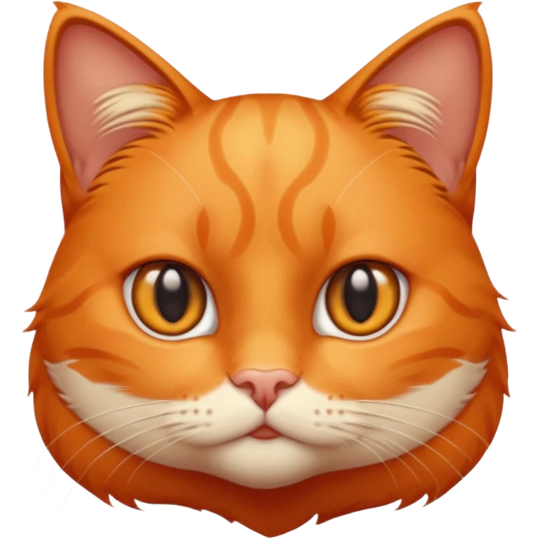 um gato laranja curioso com snal de duvida emoji