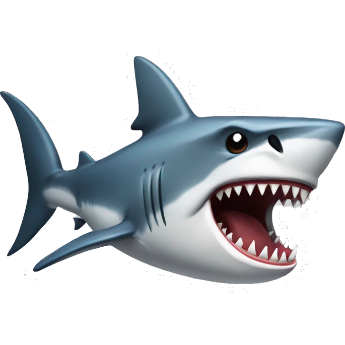 Angry shark emoji