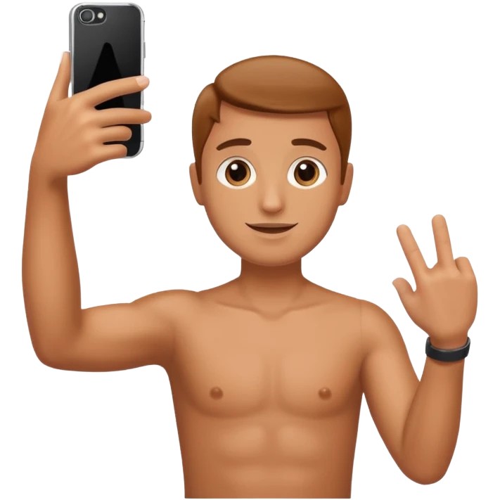 just an arm holding a phone like a selfie emoji