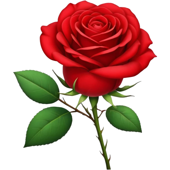 Red rose emoji