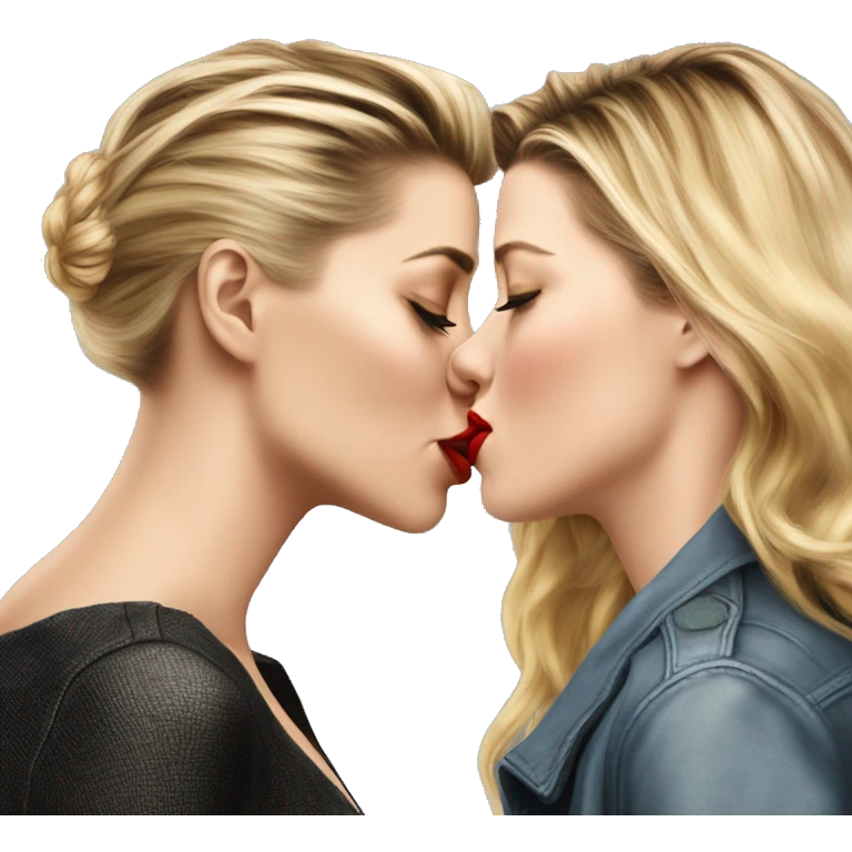 amber heard katheryn winnick kissing each other emoji