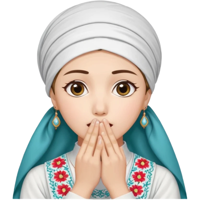 şaşırma eli ağzına götürme, rumi, k-pop emoji