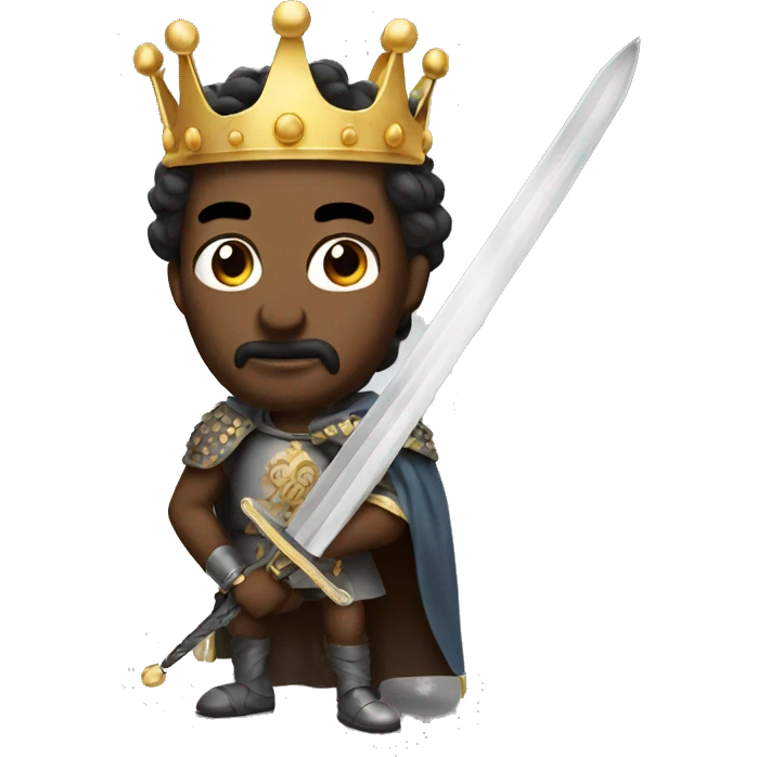 King with a sword  emoji