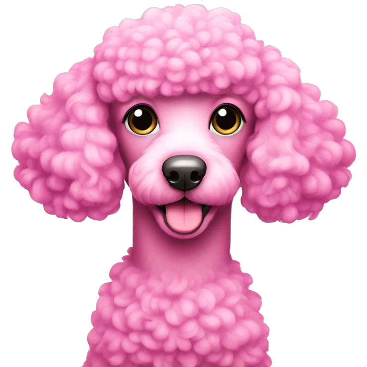 pink poodle  emoji