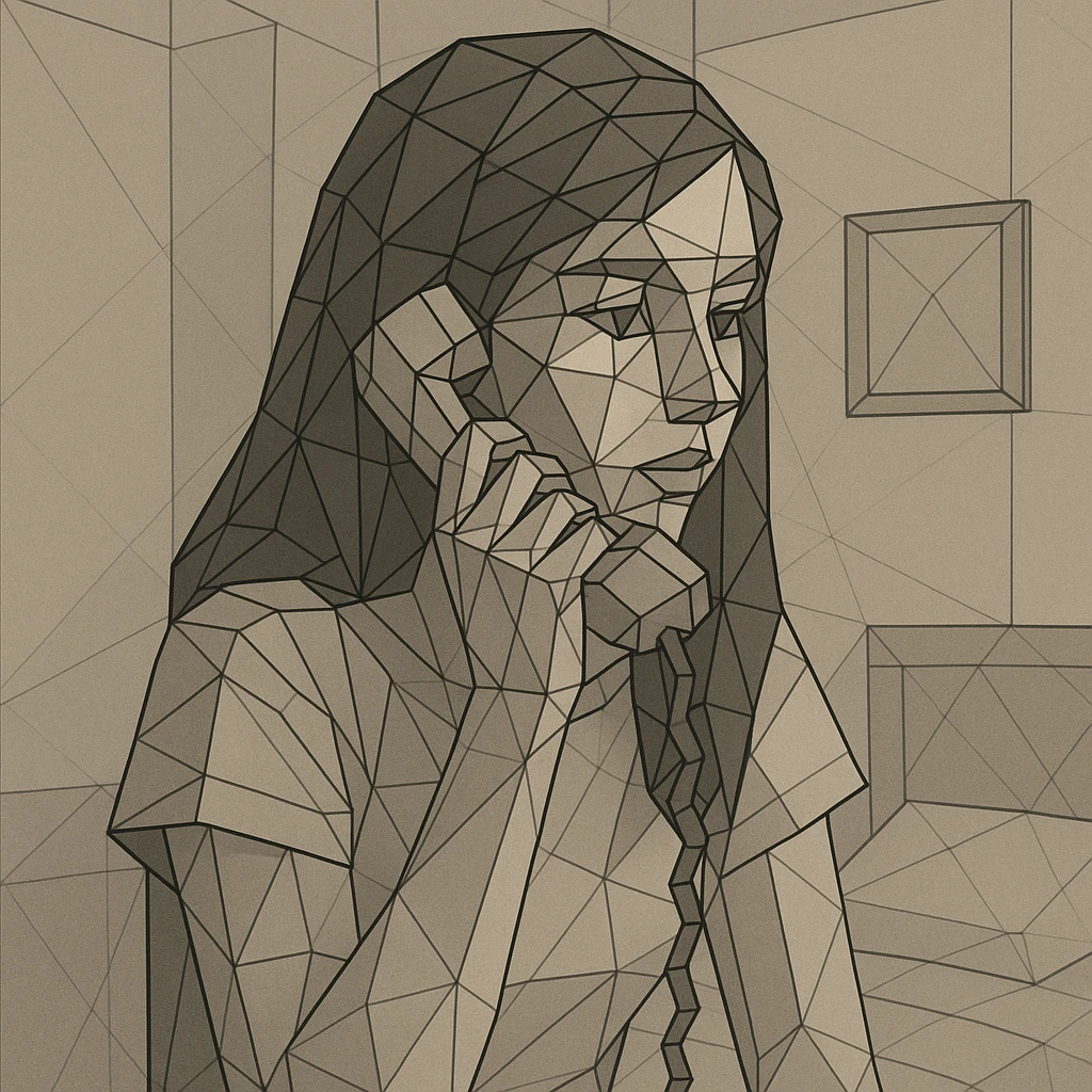 girl talking on telephone in her room emoji