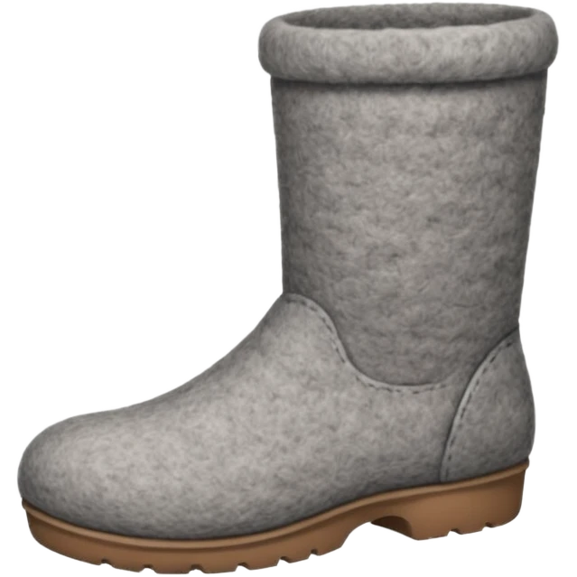 felt boots made entirely of felted wool without soles emoji