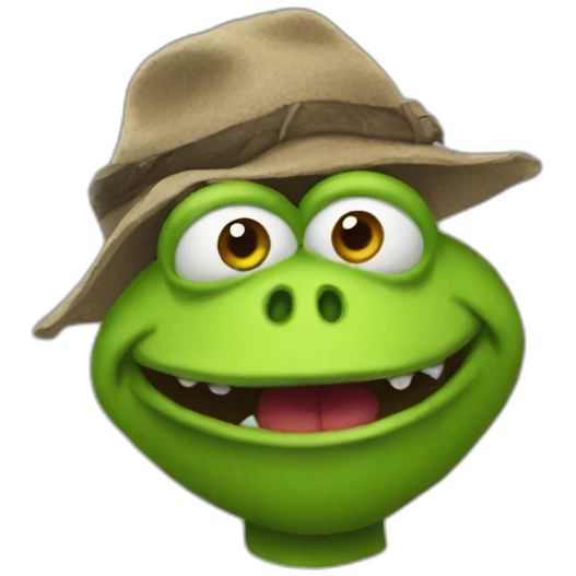 Kermit-wendigo emoji