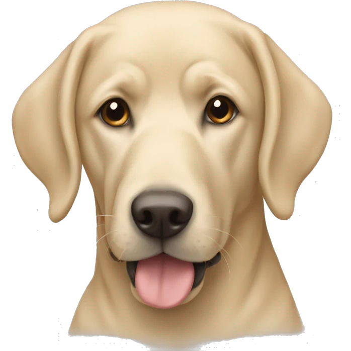 Beige labra doodle emoji