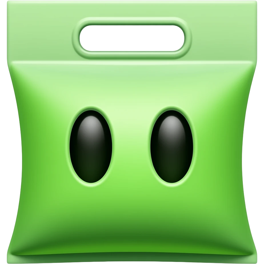 Barf bag with eyes emoji