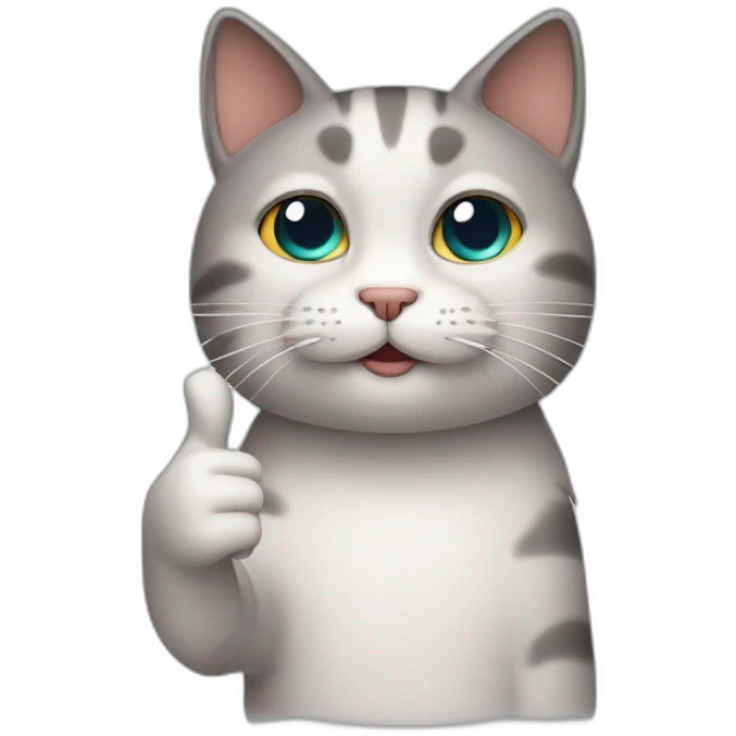 sad cat thumbs up emoji