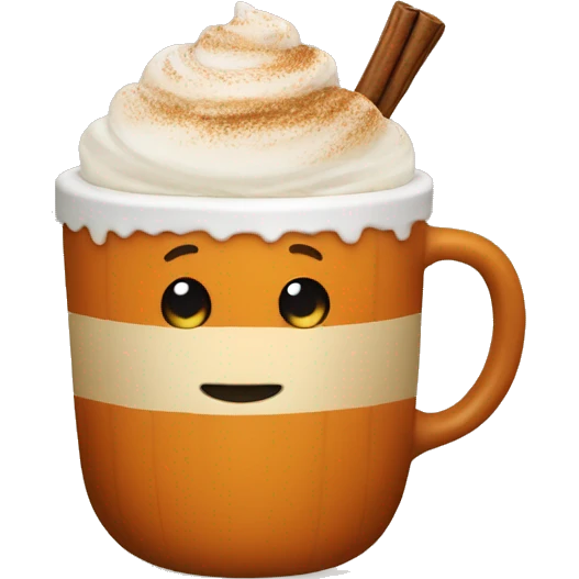Pumpkin spice latte emoji