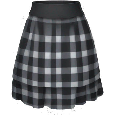 ghotic plaid skirt emoji