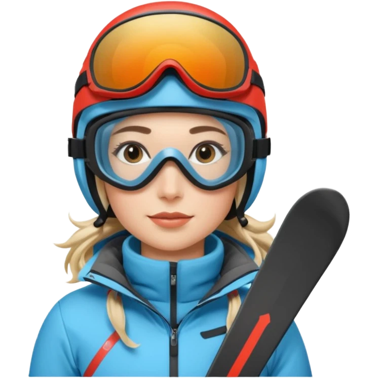 Woman Skiing Matterhorn emoji