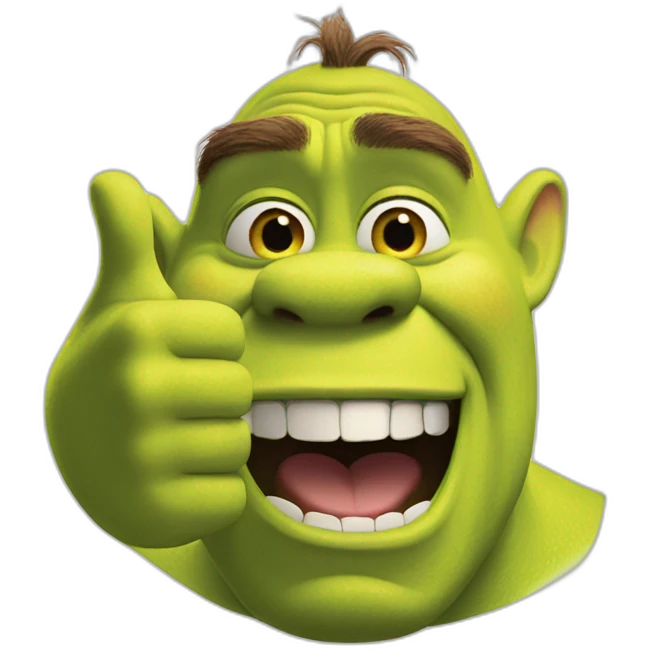 shrek thumb up emoji