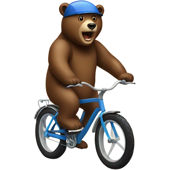 Bear on the bike emoji