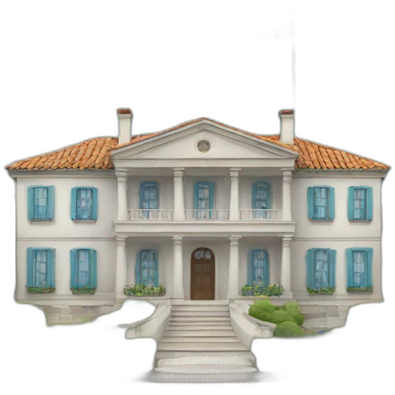 mansion con bandera de argentina emoji