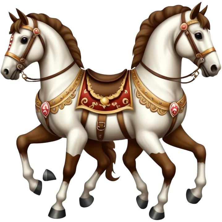 Vintage circus horses emoji