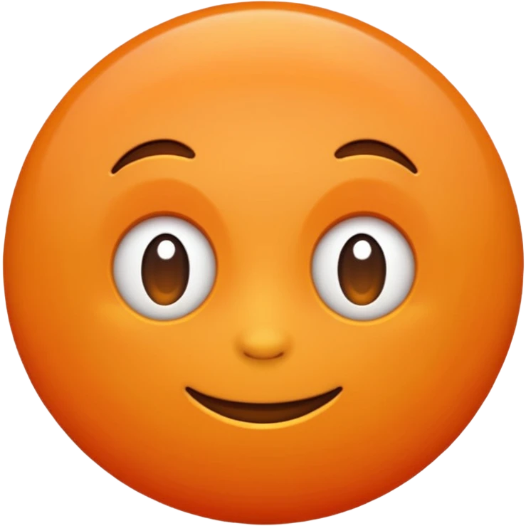 cute orange  emoji