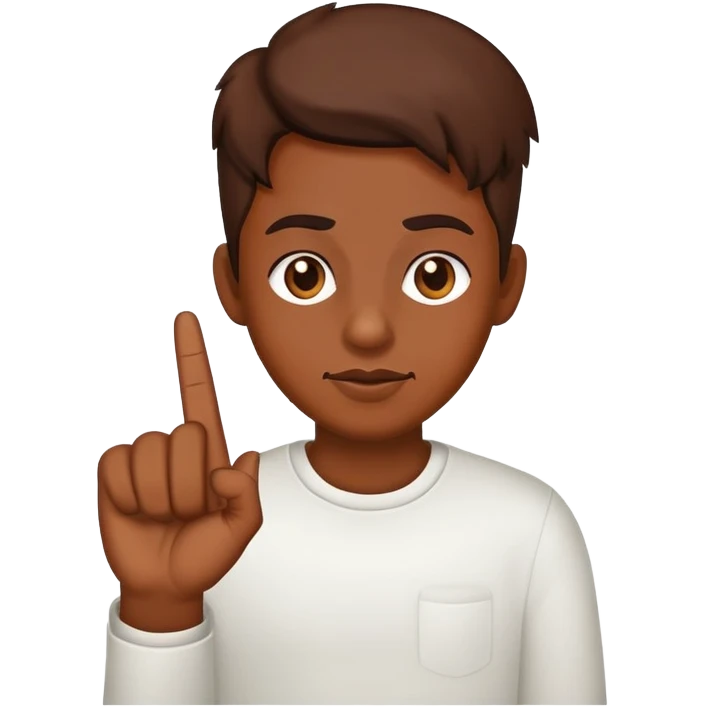 brown skin with middle finger emoji