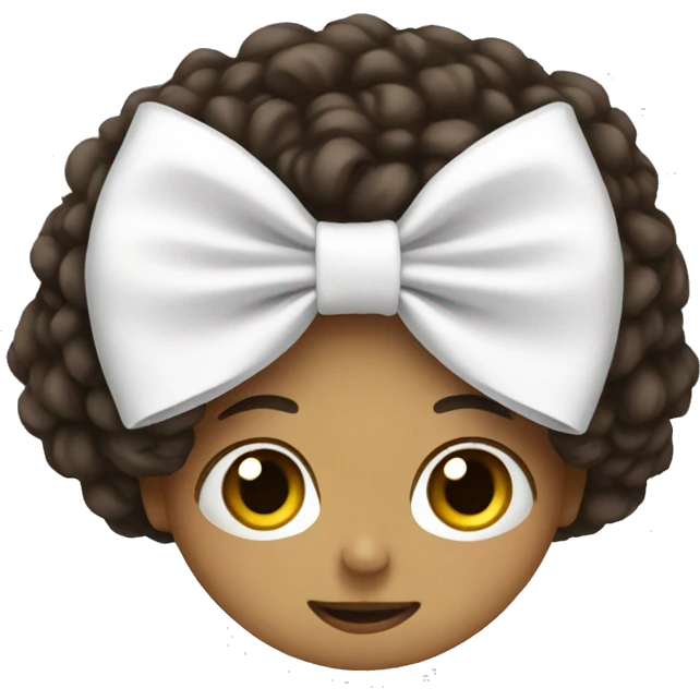white bow emoji