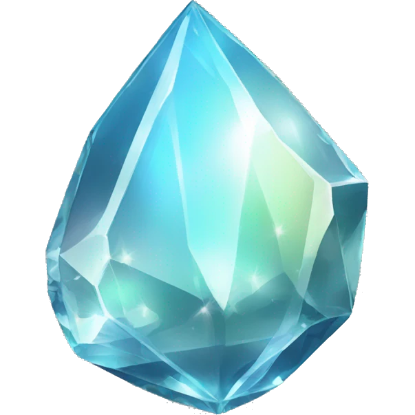 Shiny sparkly glass crystal gem shard emoji