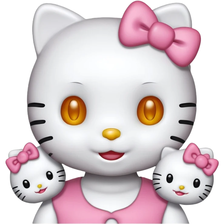 Hello Kitty. Avec ses ami emoji