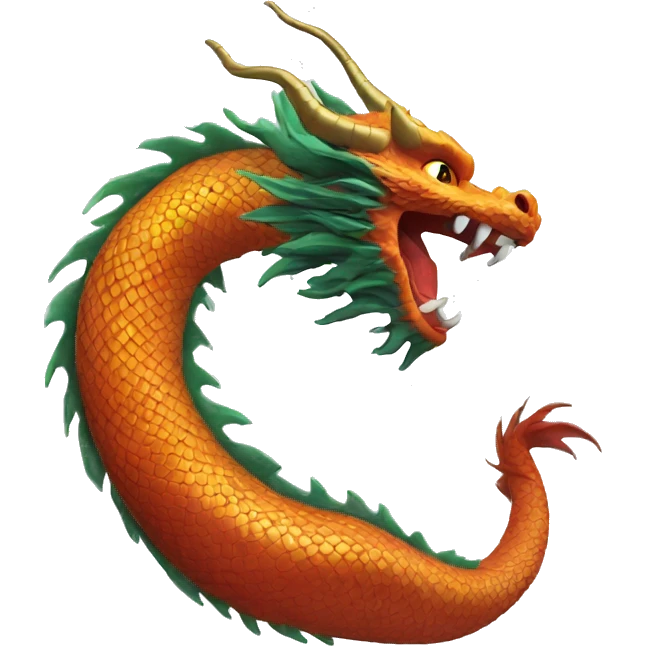 Chinese dragon tail  emoji