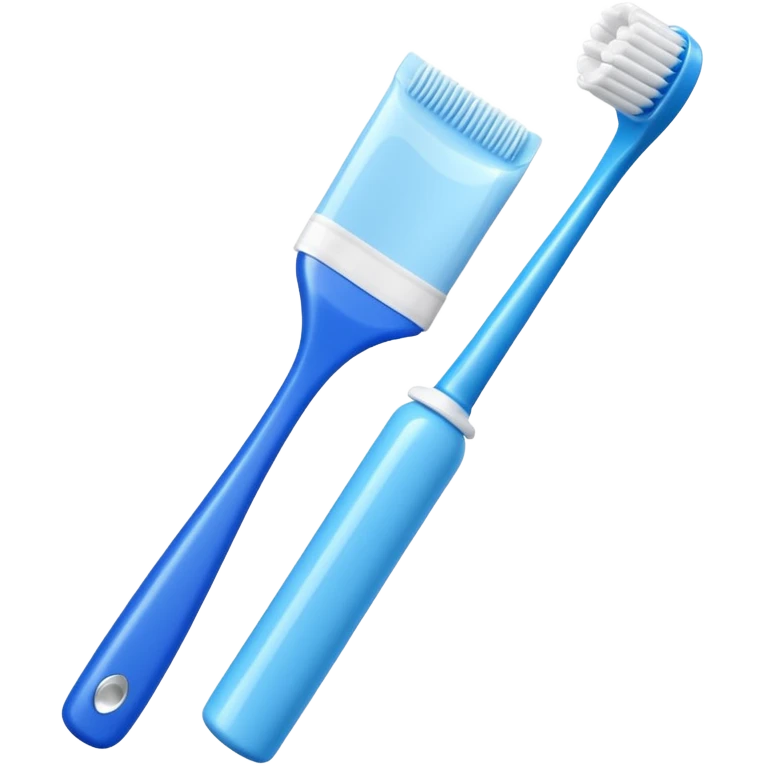 toothpaste and toothbrush emoji