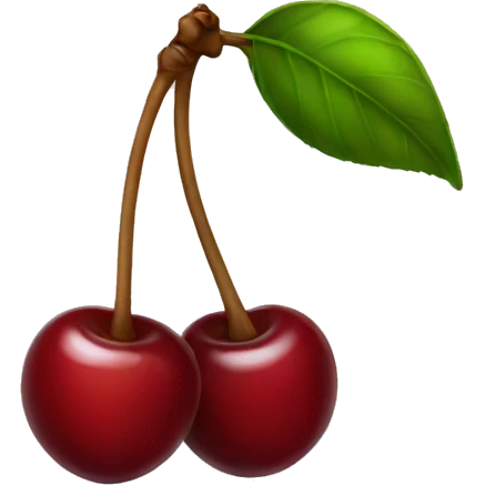 cherry with transparent te emoji