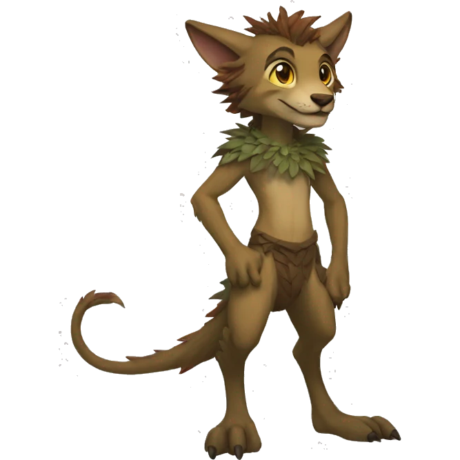 Anthro WickerBeast full body emoji