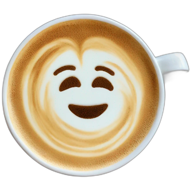 latte art emoji