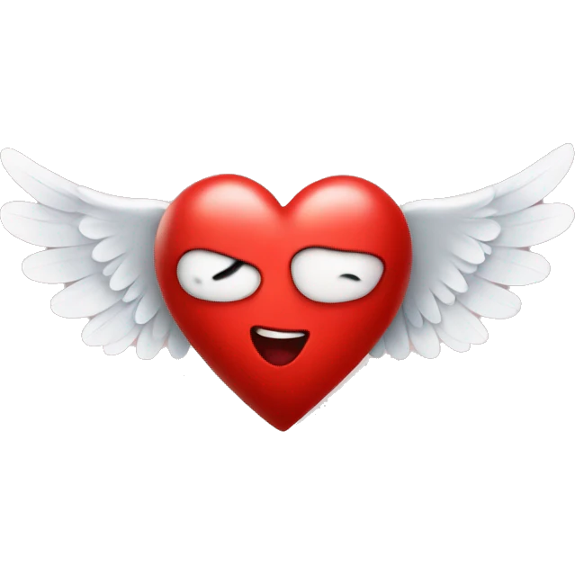 Heart with wings emoji