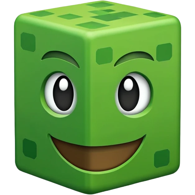 Creami un emoji di un creaper di Minecraft  emoji