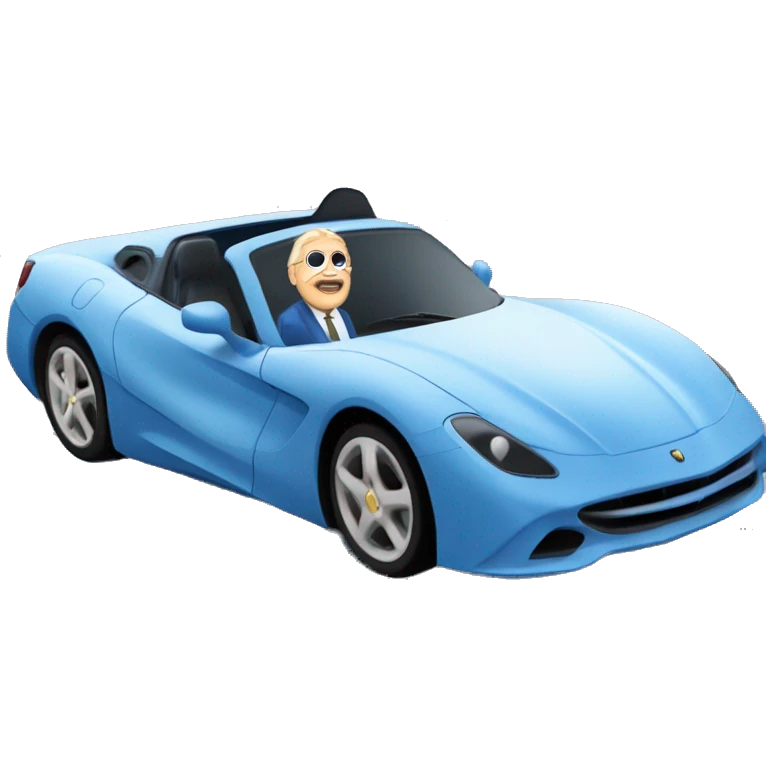 Enzo Bruner white guy driving his blue infinity car￼ emoji