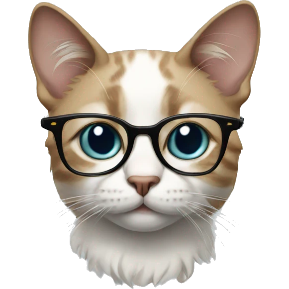 Cat with glasses  emoji