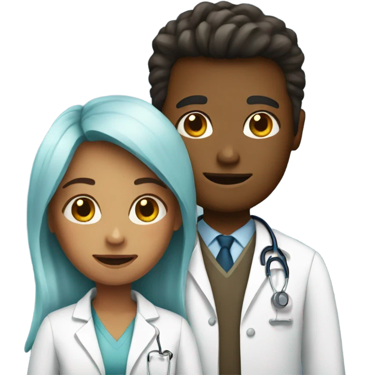 Girl with doctor  emoji