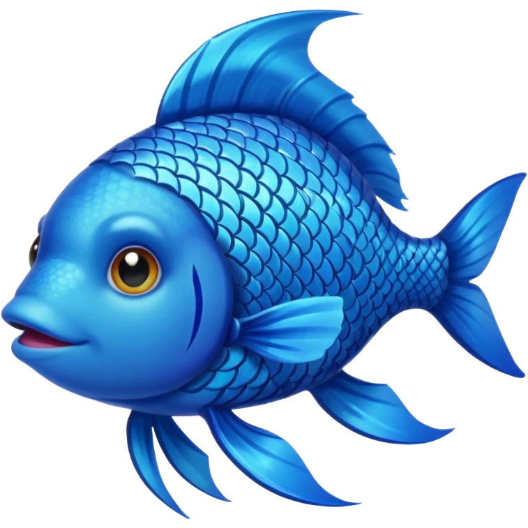 fish with blue hair emoji