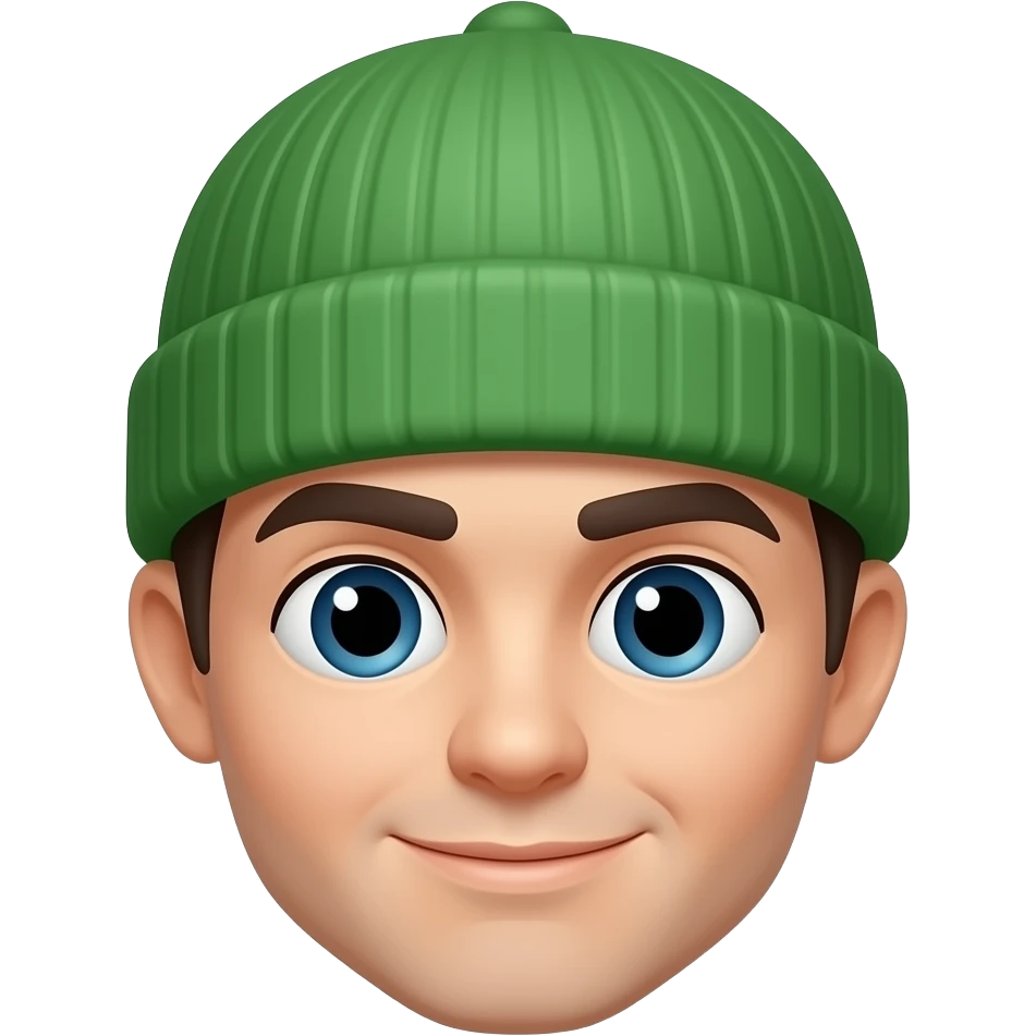 green hat characer emoji
