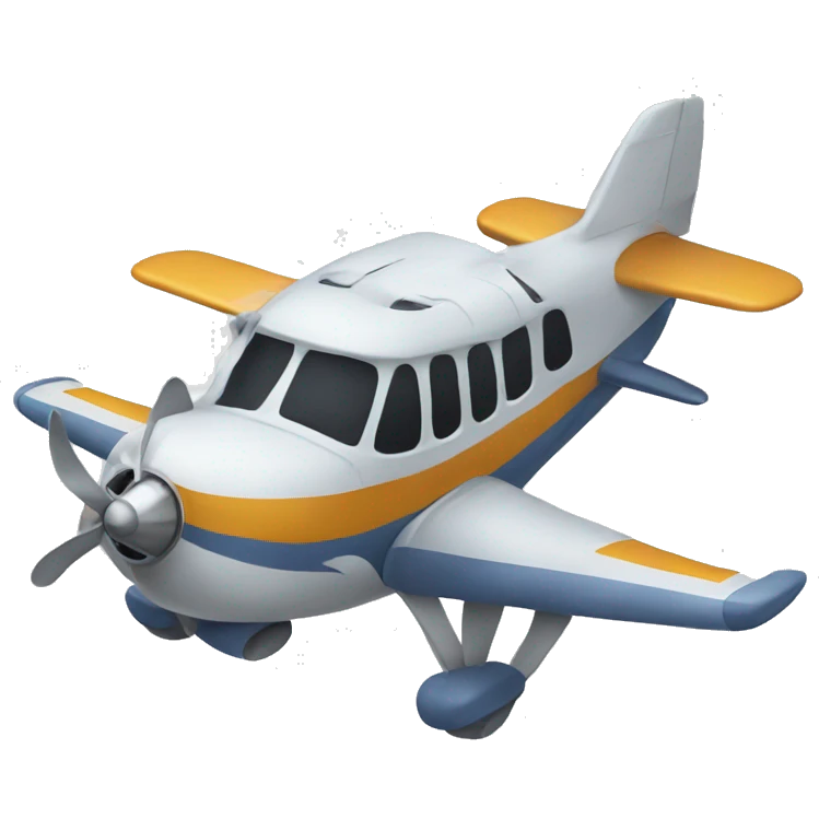 Cat flying a plane emoji