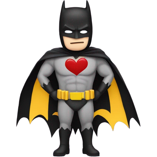 Batman with a heart  emoji